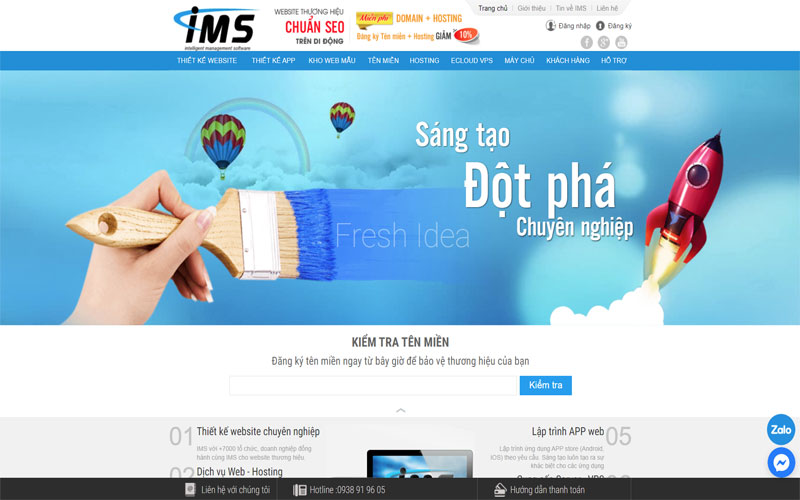 Đơn vị thiết kế web đồng tháp vinatech